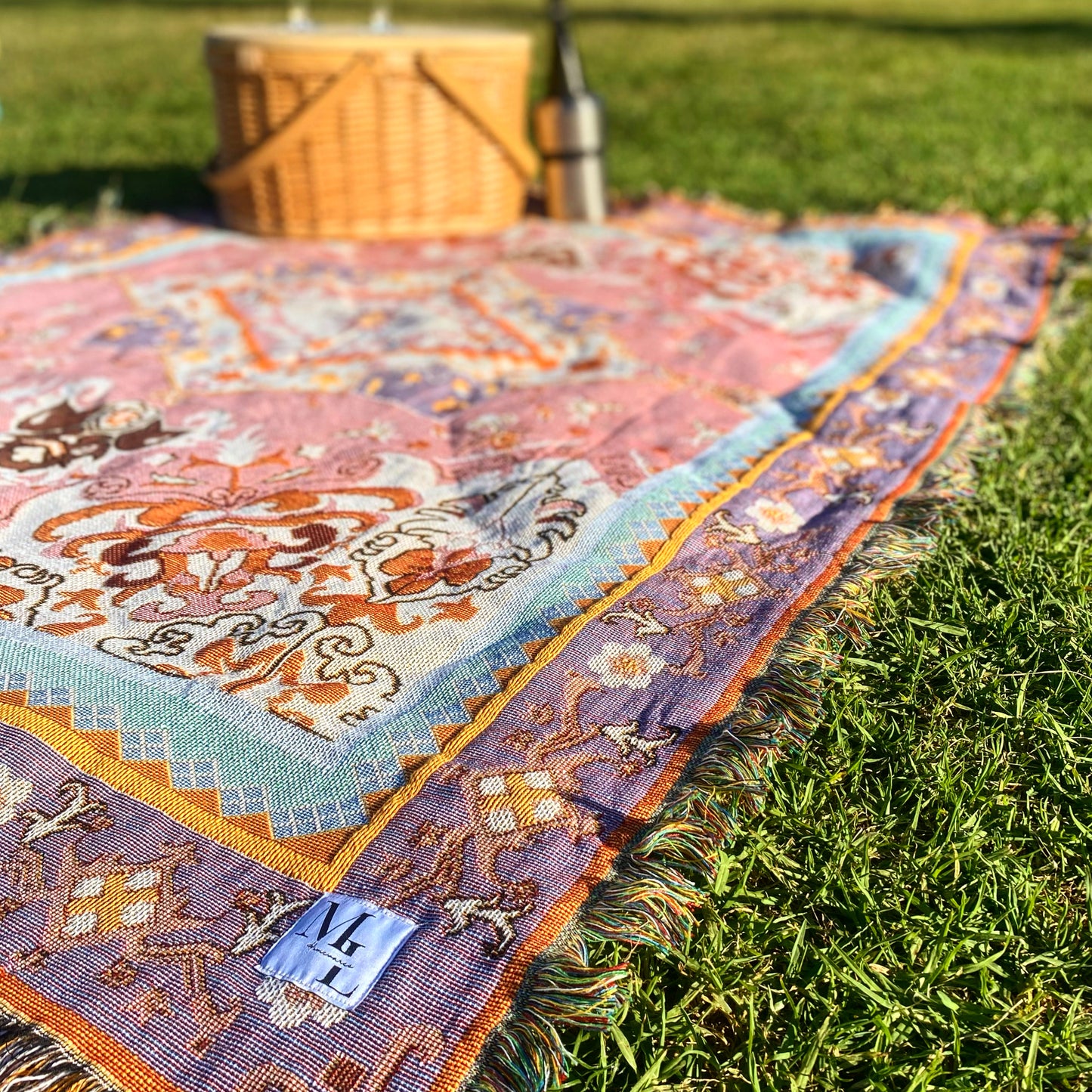 'Pastel Splash' Picnic Blanket